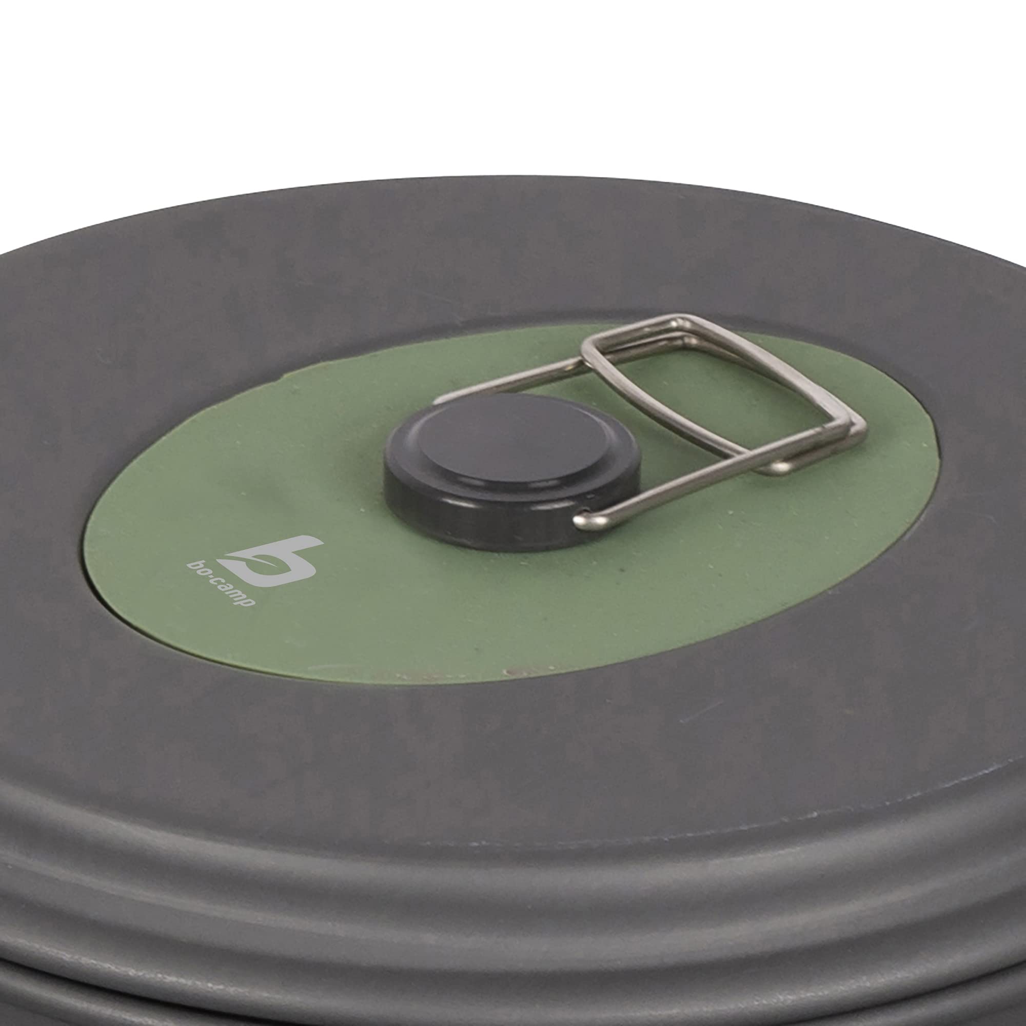 Bo-Camp - Casseroles - Explorer - 4 pcs - Anodisé dur, Anthracite/Rouge