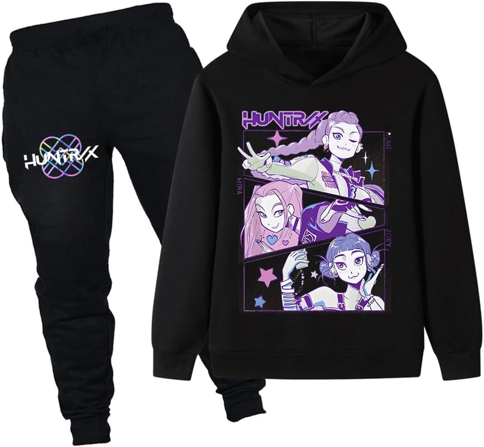 Huntrix Survêtement 3 Pièces Pour Enfant Avec Sweat à Capuche