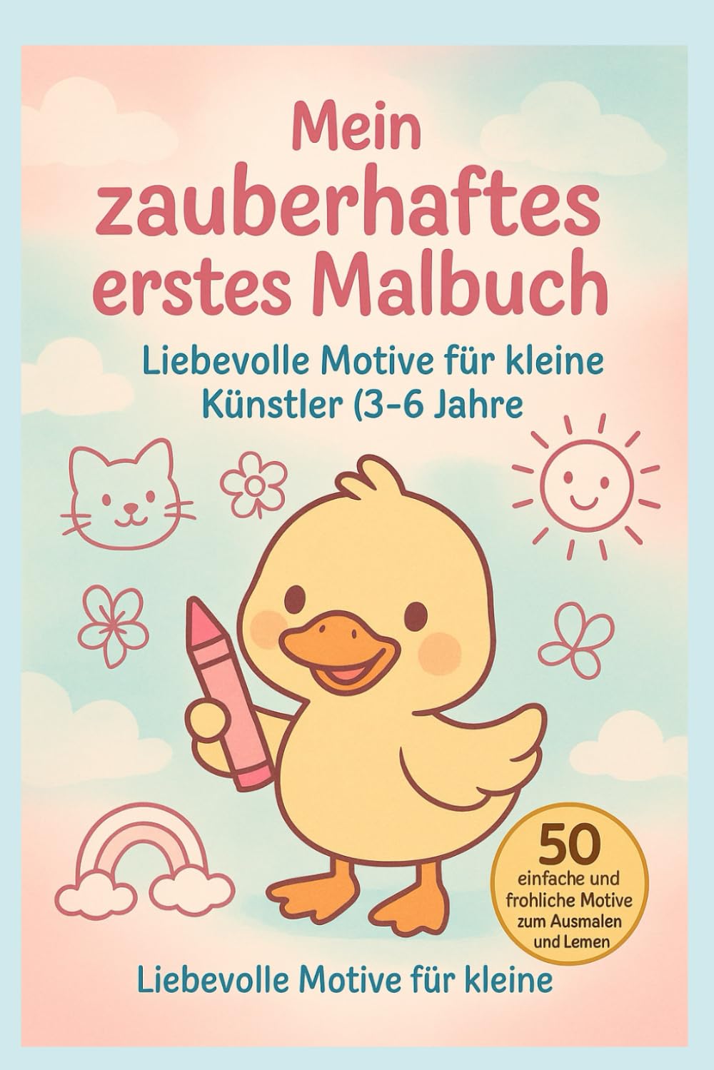 Mein Zauberhaftes erstes Malbuch: Liebevolle Motive für kleine Künstler(3–6 Jahre)
