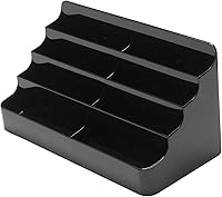 Vista 1 de deflect-o 70804 - Tarjetero de escritorio, capacidad para 400 tarjetas, color negro
