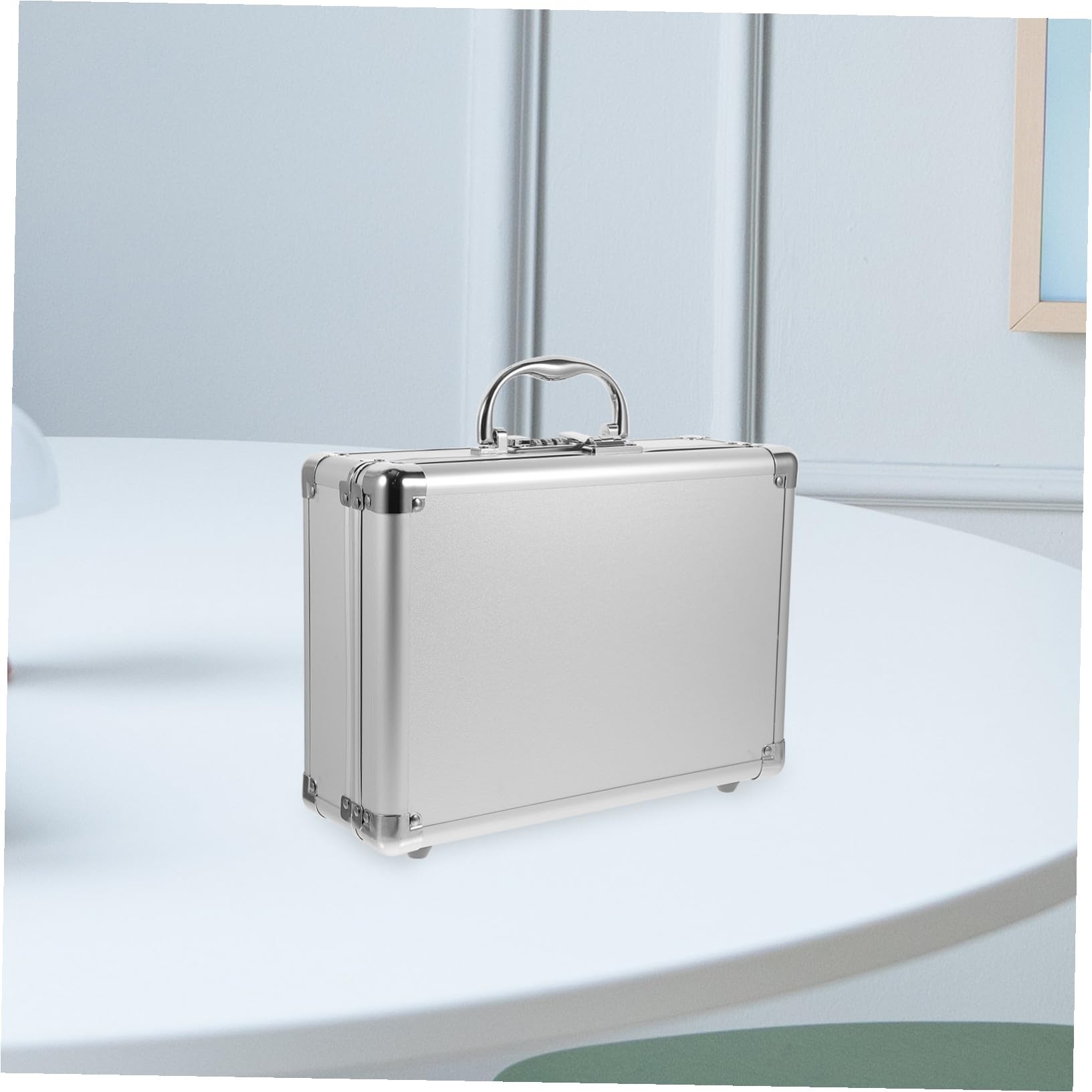 Mallette Aluminium Multifonction avec Poignée Boîte de Rangement Outils Mécanique Valise de Stockage Robuste avec Serrure à Code Organisateur Portable pour Accessoires et Bijoux