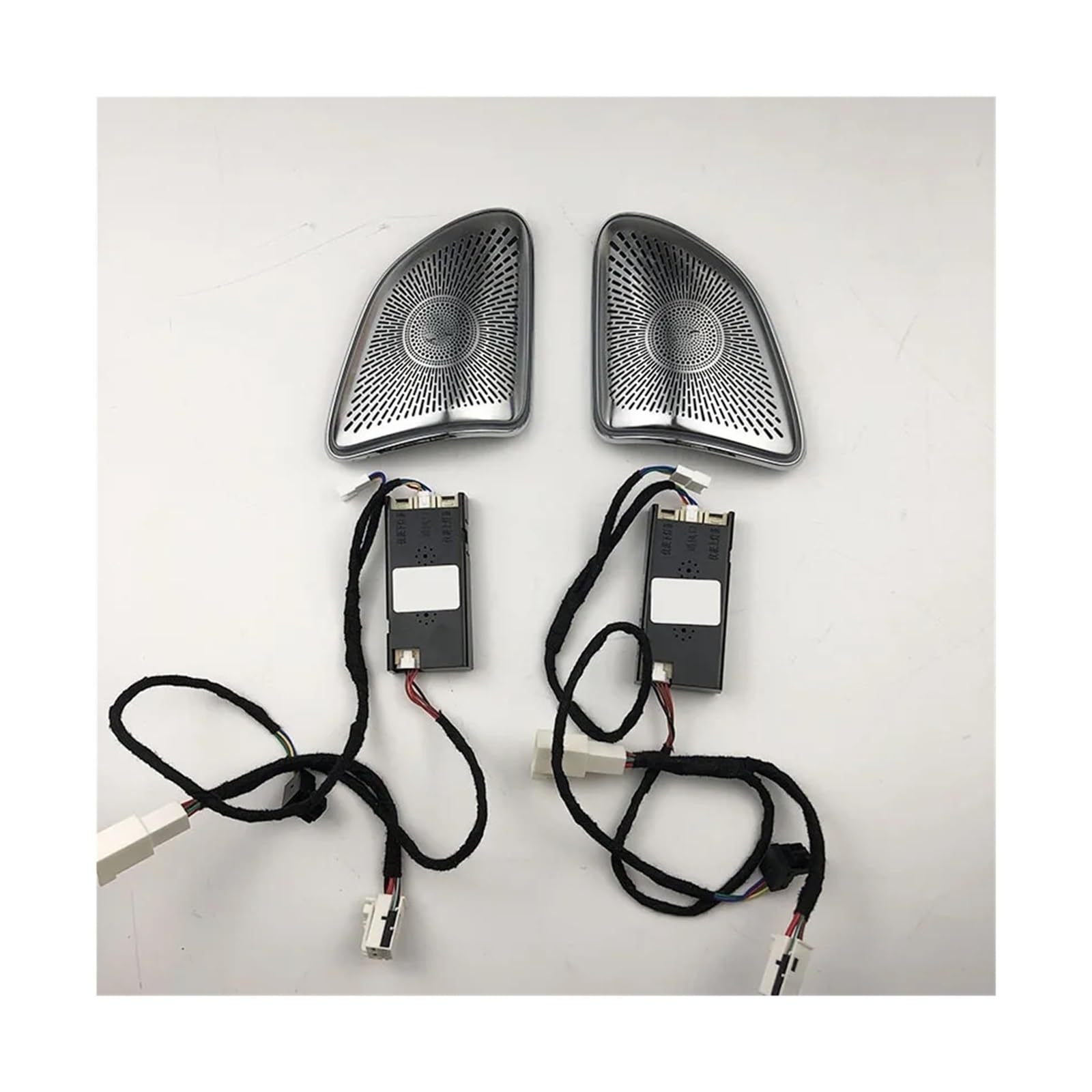 Music Center Horn Audio Luminous Speaker Cover Compatible with Benz GLE-Class 2019-2023 Interior Door Ambient Light Speaker Cover