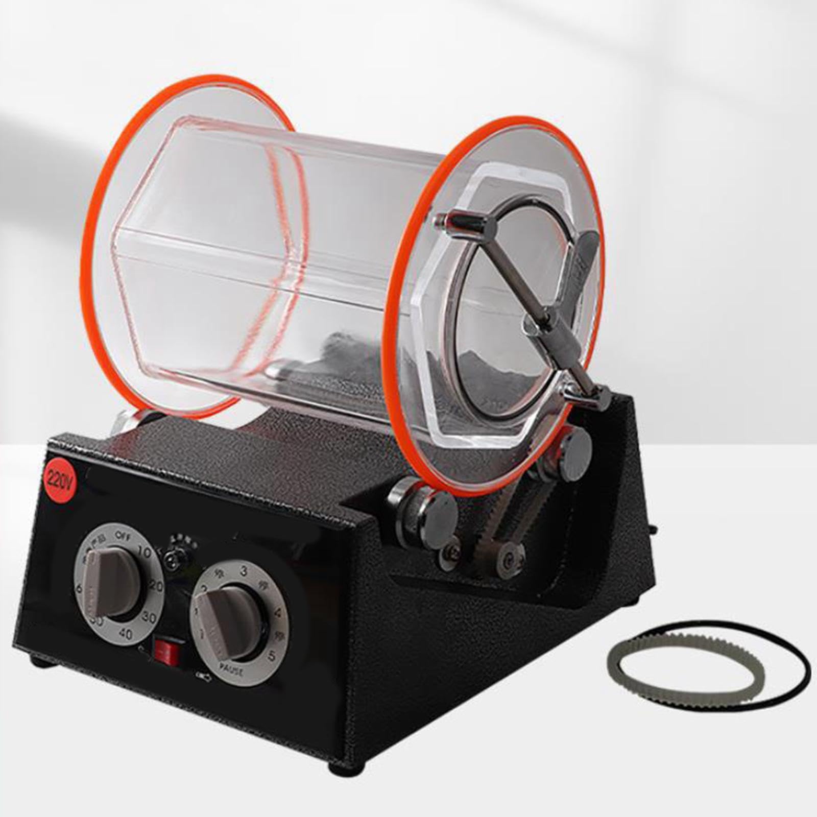 7X Ersatz Set für Rotations Tumbler Polierer, Gummi Abdeckung, Verriegelung, KT2000