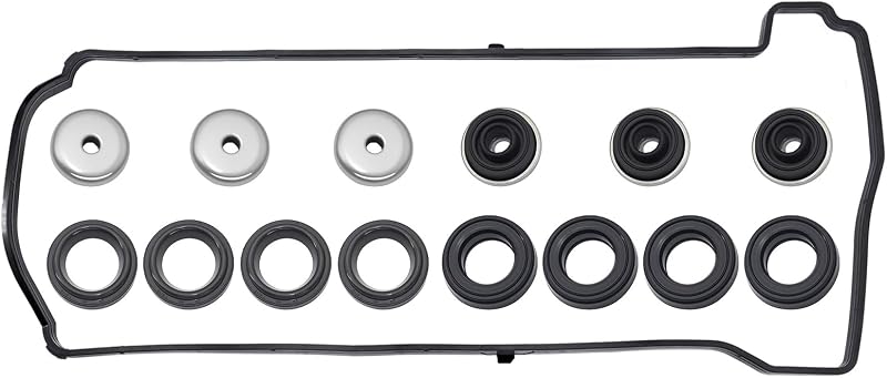 Jogo de juntas da tampa de válvulas Sorello VS50614R com junta do solenoide VVT para Acura e Honda – 1 conjunto