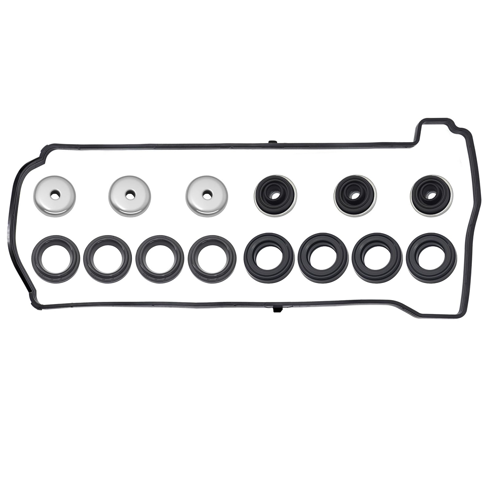 Sorello Engine Cylinder Valve Cover Gasket Set Compatible with Acura CSX RDX RSX TSX for Honda Accord Civic CR-V Element - Replace VS50614R ES73071