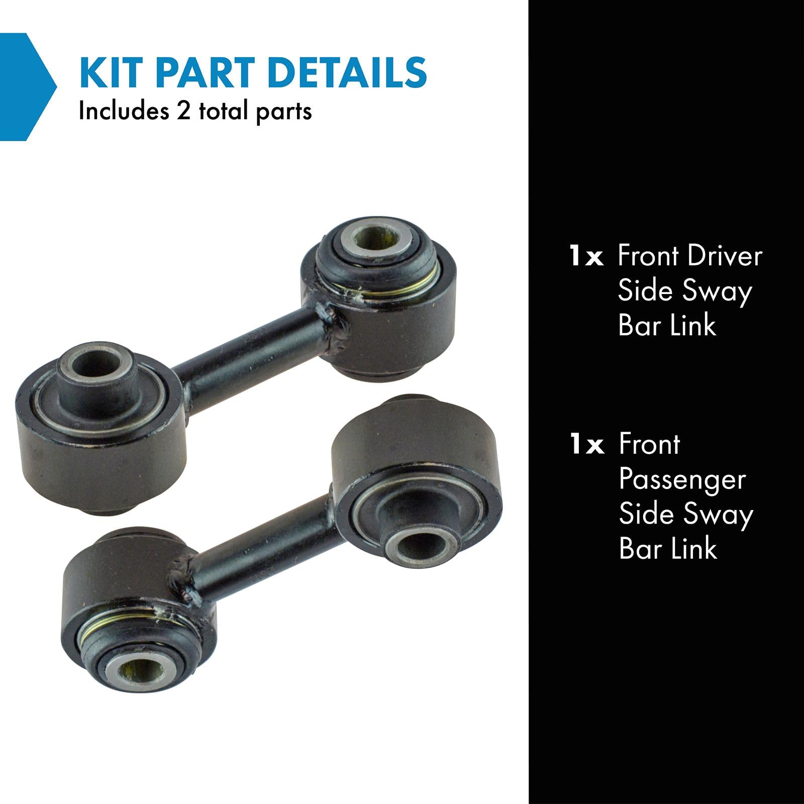 Front Sway Bar Link Kit For 2011-2020 Toyota Sienna - Left & Right With Bolts & Nuts