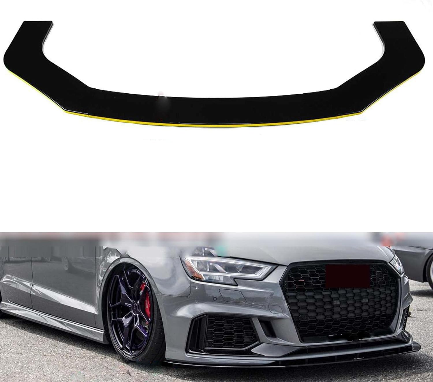 Front Bumper Lip Chin Spoiler for Audi A4 A5 B6 B7 B8 B9 S3 S4 S5 RS5
