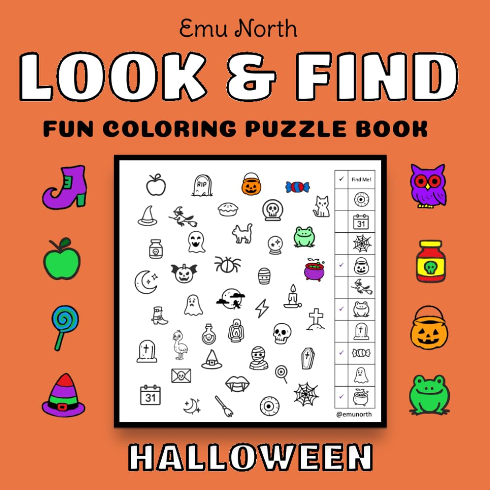 Look and Find Coloring Book - Halloween (Look and Find Books)