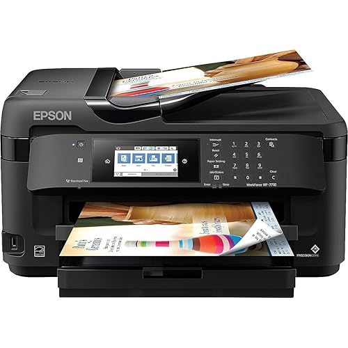 WorkForce WF-7710 Wireless Wide-format Color Inkjet Printer with Copy, Scan, Fax, Wi-Fi Direct and Ethernet, Amazon Dash Replenishment Ready