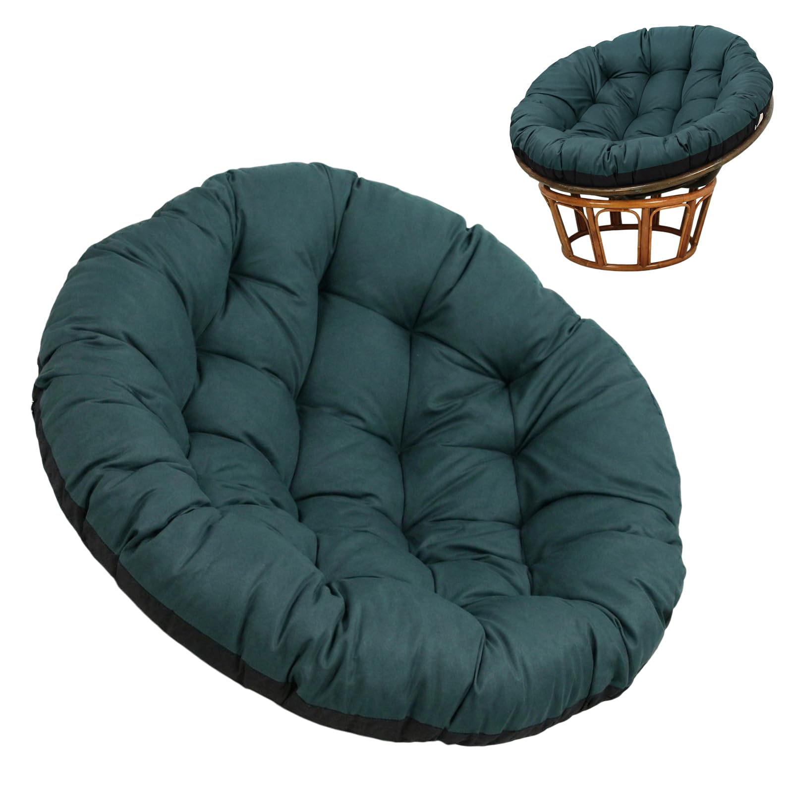 Coussin pour fauteuil suspendu rond 60x60 cm pliable et amovible