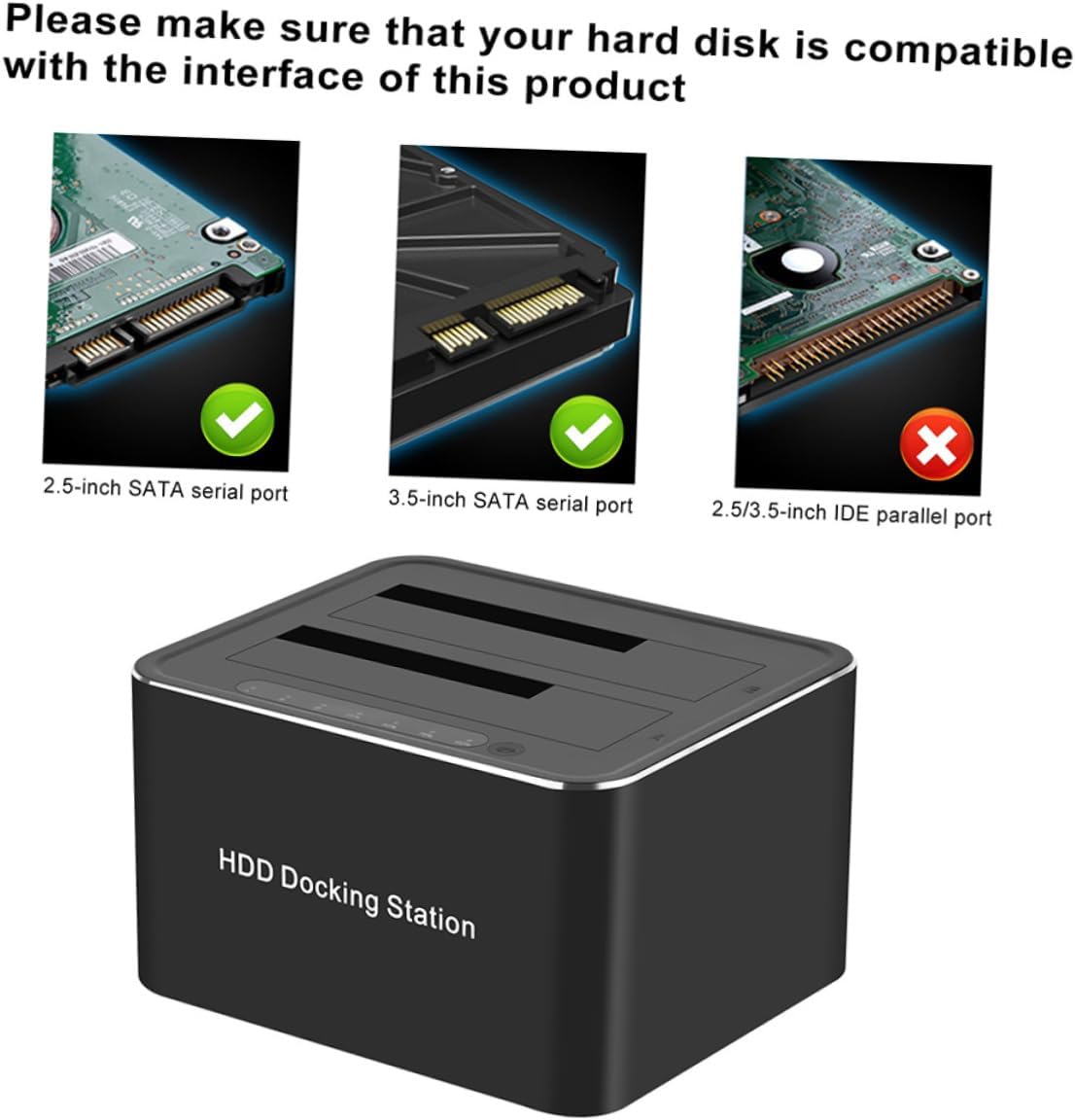DOITOOL Solid State Drives Ssd to USB Docking Station Hard Drive Base Support Us Plug
