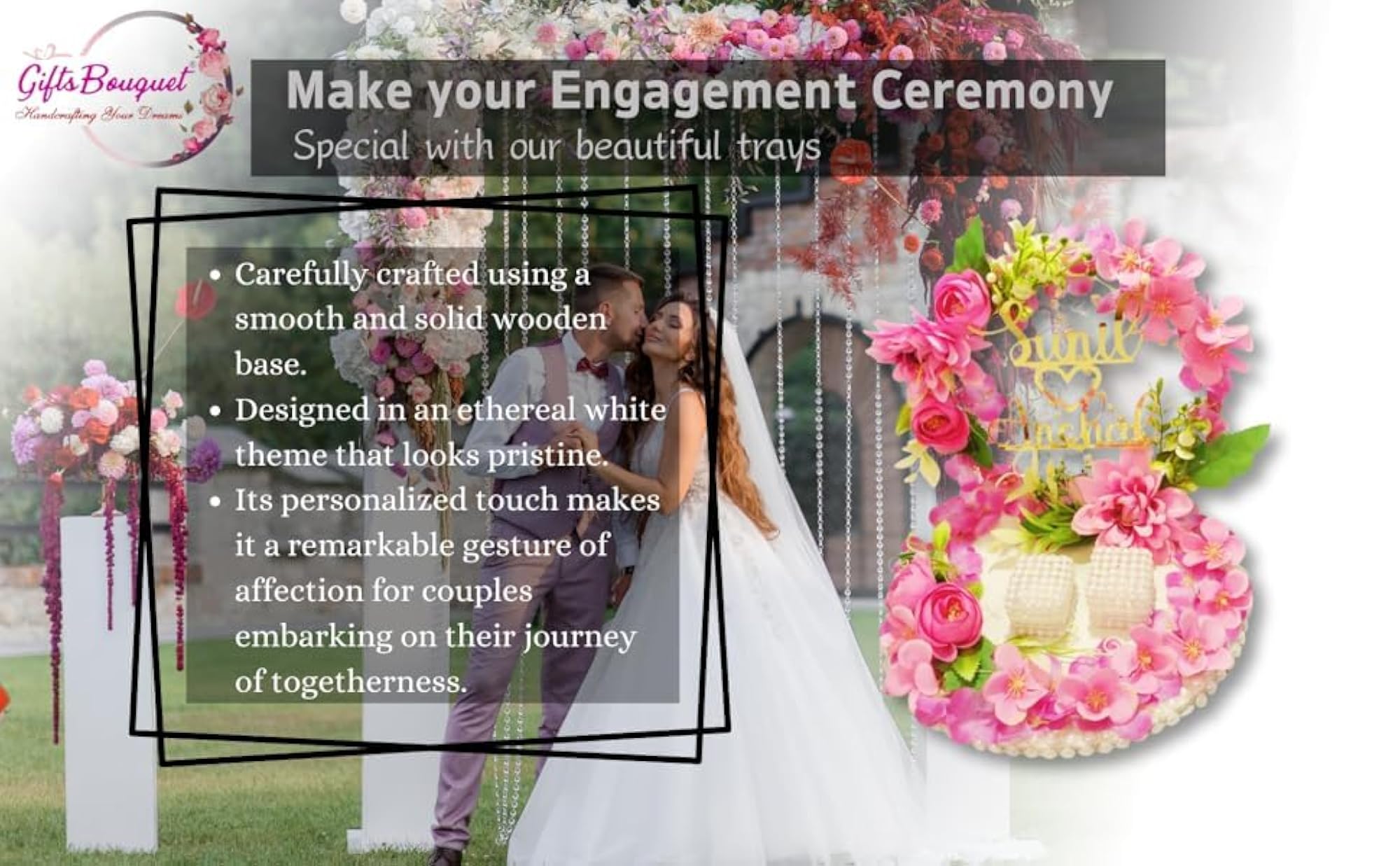 Engagement Ring Platter for Ring Ceremony