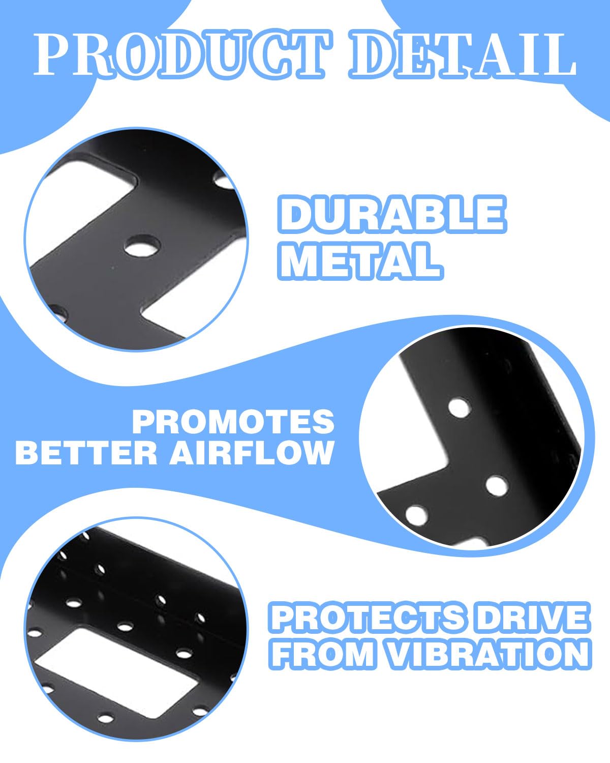 2 pezzi Telaio di Montaggio per Dischi Rigidi da 2,5" Adattatore da SSD a 3,5" Telaio Rimovibile di Montaggio Staffe Guide Incluse Viti