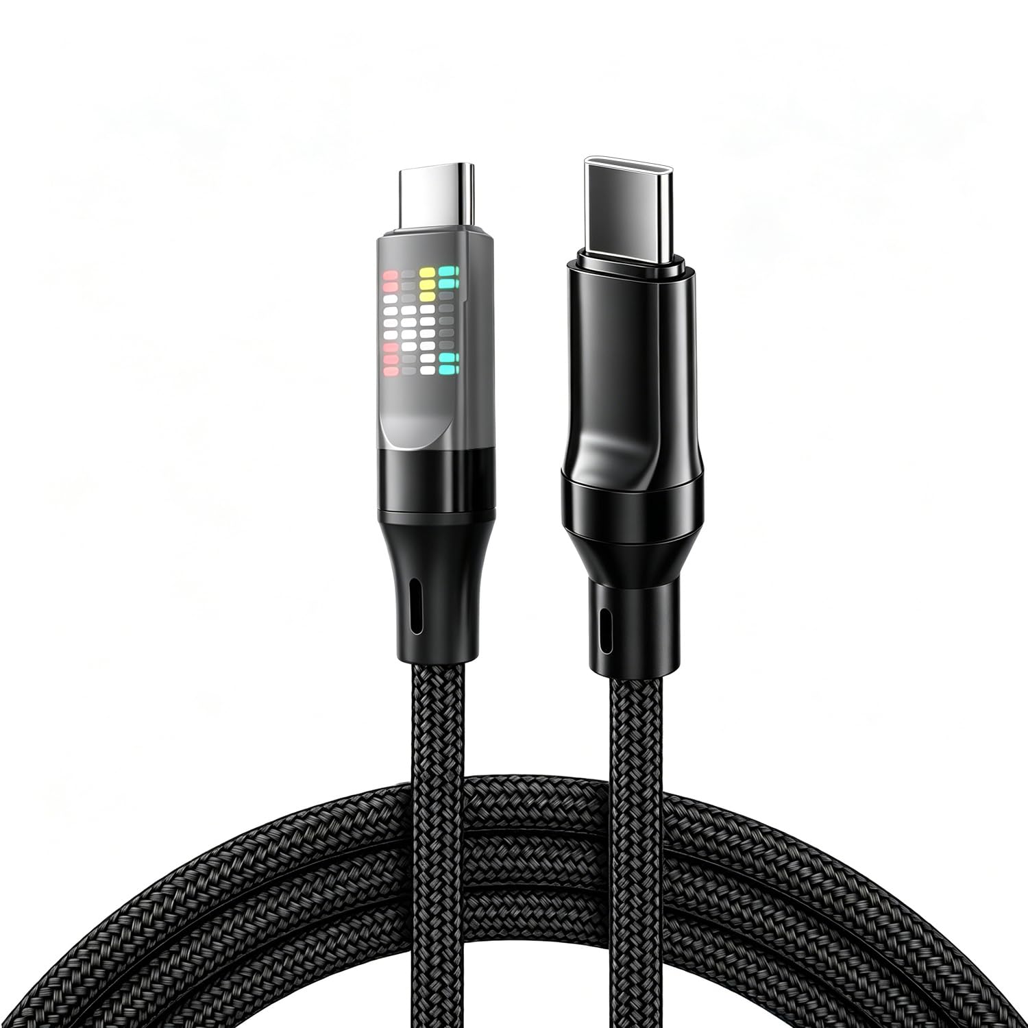 Verilux 240W Type C Cable Fast Charging with LED Light, 6.6Ft C Type Charger Cable with 480Mbps & Nylon Braided, USB C to C Support iPhone 17/17 Pro/17 Pro Max/16/15 Series, Galaxy S26/S25/S24, Laptop-image-49