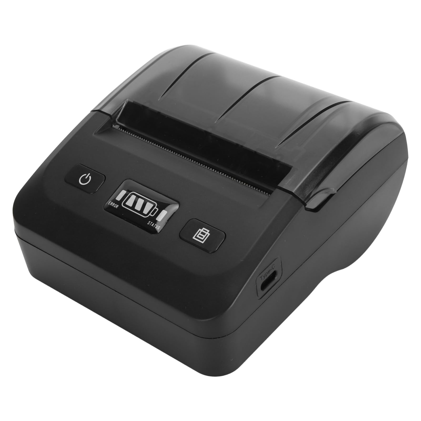 Impresora portátil de recibos con Bluetooth, impresora térmica móvil de 80 mm compatible con varios idiomas, compatible con sistemas Android, iOS y Windows