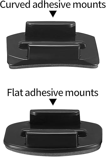 Miniatura 4 de Fulushouxi Juego de 18 soportes adhesivos para casco, compatible con GoPro Hero 10987, Fusion, 654, sesión, cámara de acción