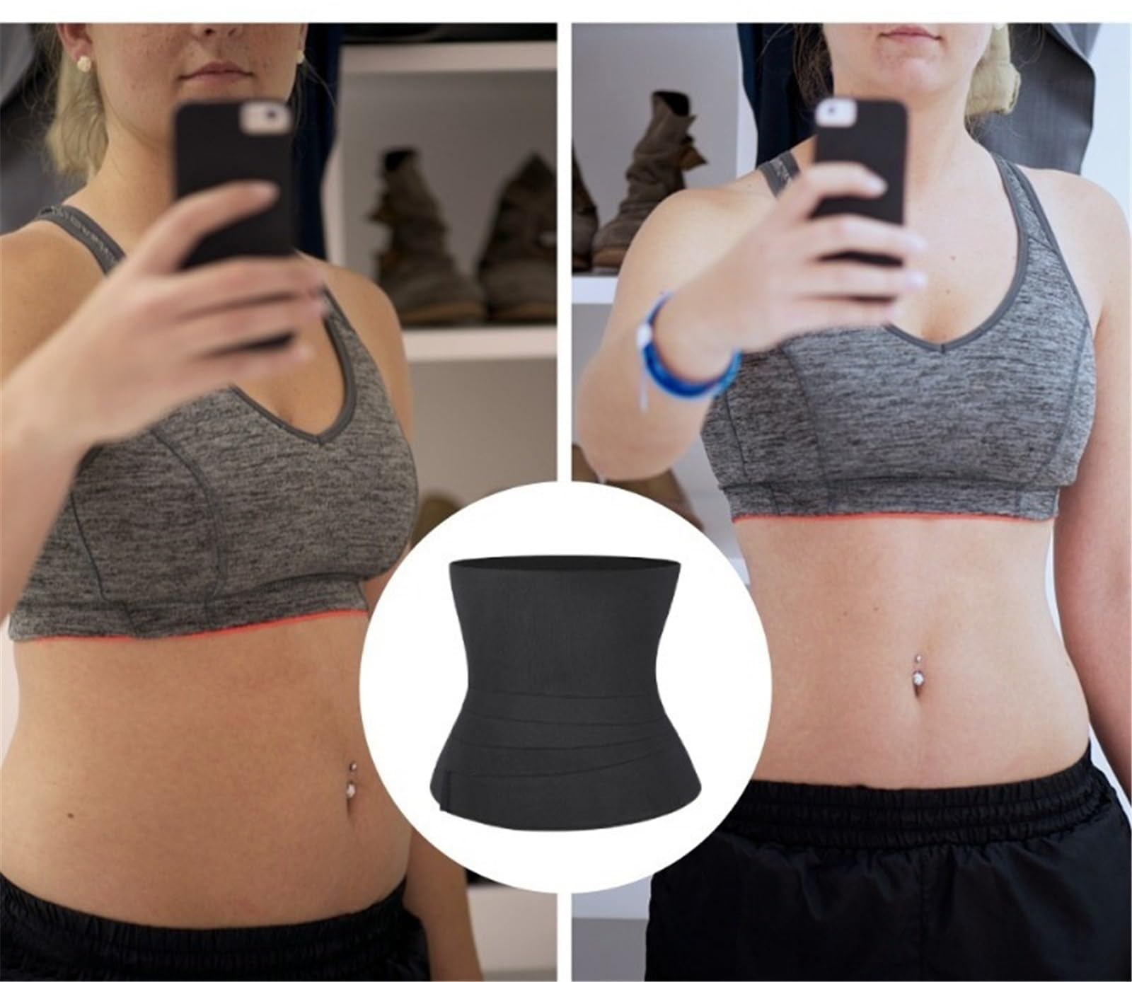 Faja moldeadora adelgazante for mujer, faja moldeadora de cintura, faja de control de abdomen, faja de recuperación posparto, faja reductora, bandas elásticas de 3 a 6 m Faja Postparto(6 meters)