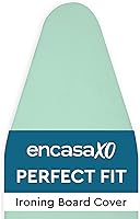 Vista 12 de Encasa XO Funda y Almohadilla para Tabla de Planchar 49"x18" - Cubierta Ancha para Tabla de Planchar de Fieltro de 4mm con Acolchado - Resistente al