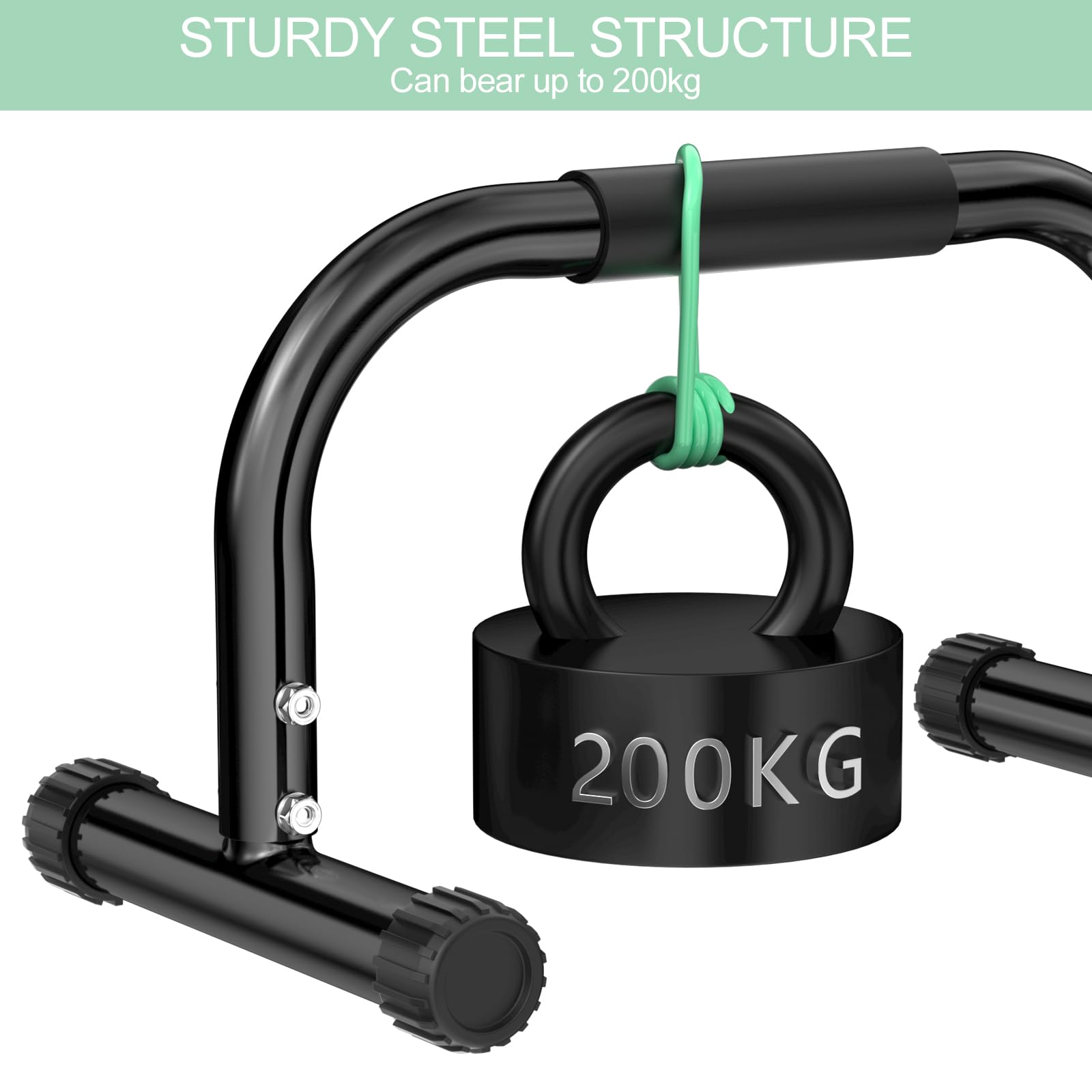 Barre Parallèles Paire, Parallettes de Fitness, Barres de Gymnastique, Calisthenics Push Up Bars en Acier pour Musculation, Idéales pour Salle de Sport à Domicile ou Commerciale