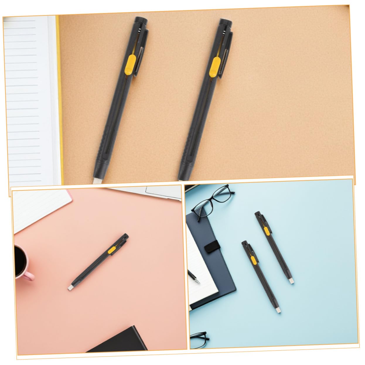 Hohopeti 2 Juegos Marcadores para Tela con Recambios Bolígrafos Invisibles y Borrables para Costura Bordado y Acolchado con Bolígrafos y Recambios para Ropa