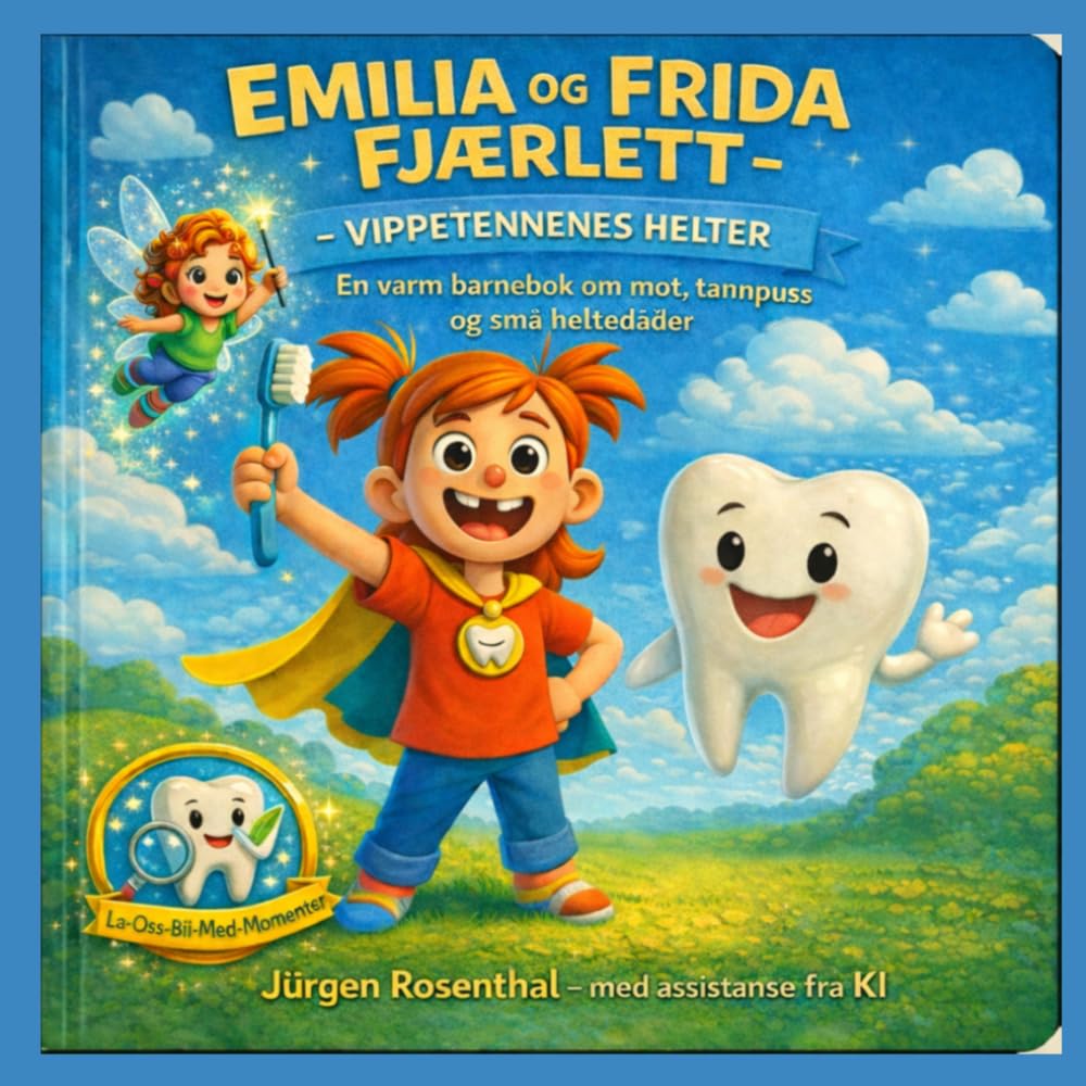 Emilia og Frida Fjærlett – Vippetennenes helter: En varm barnebok om mot, tannpuss og små heltedåder