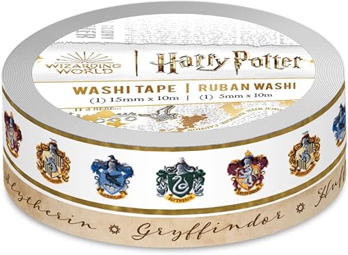 Miniatura 6 de Paper House Productions Harry Potter - Juego de 3 rollos de cinta washi de aluminio para álbumes de recortes y manualidades, paquete de 3 unidades