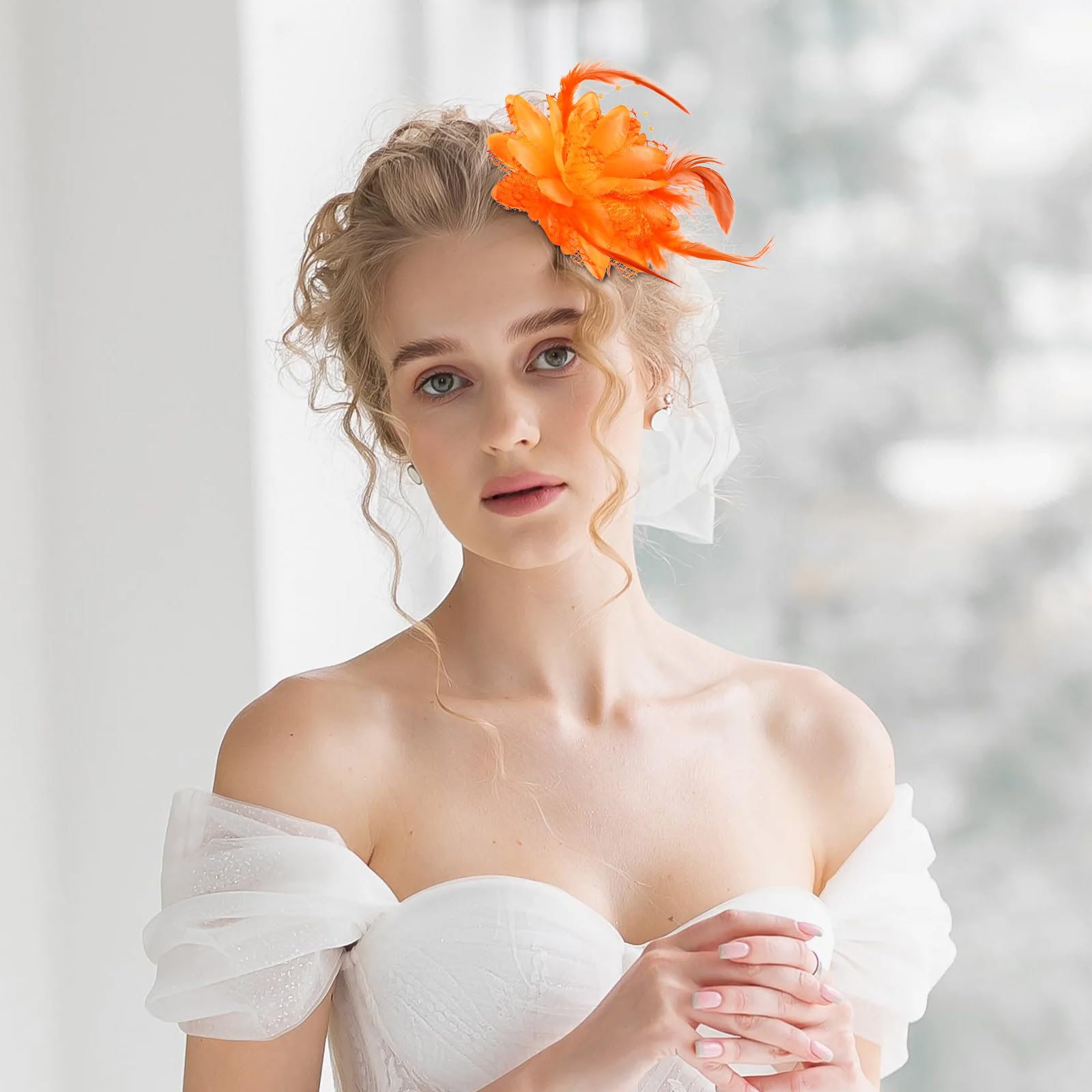 Donna 1 pezzo Fermaglio per capelli decorato piume affascinante per Tea Party | SHEIN ALIA