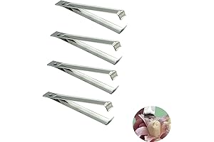 4-Pack Garlic Peeling Tongs: Odorless Garlic Peeling Made Easy in Your Kitchen
