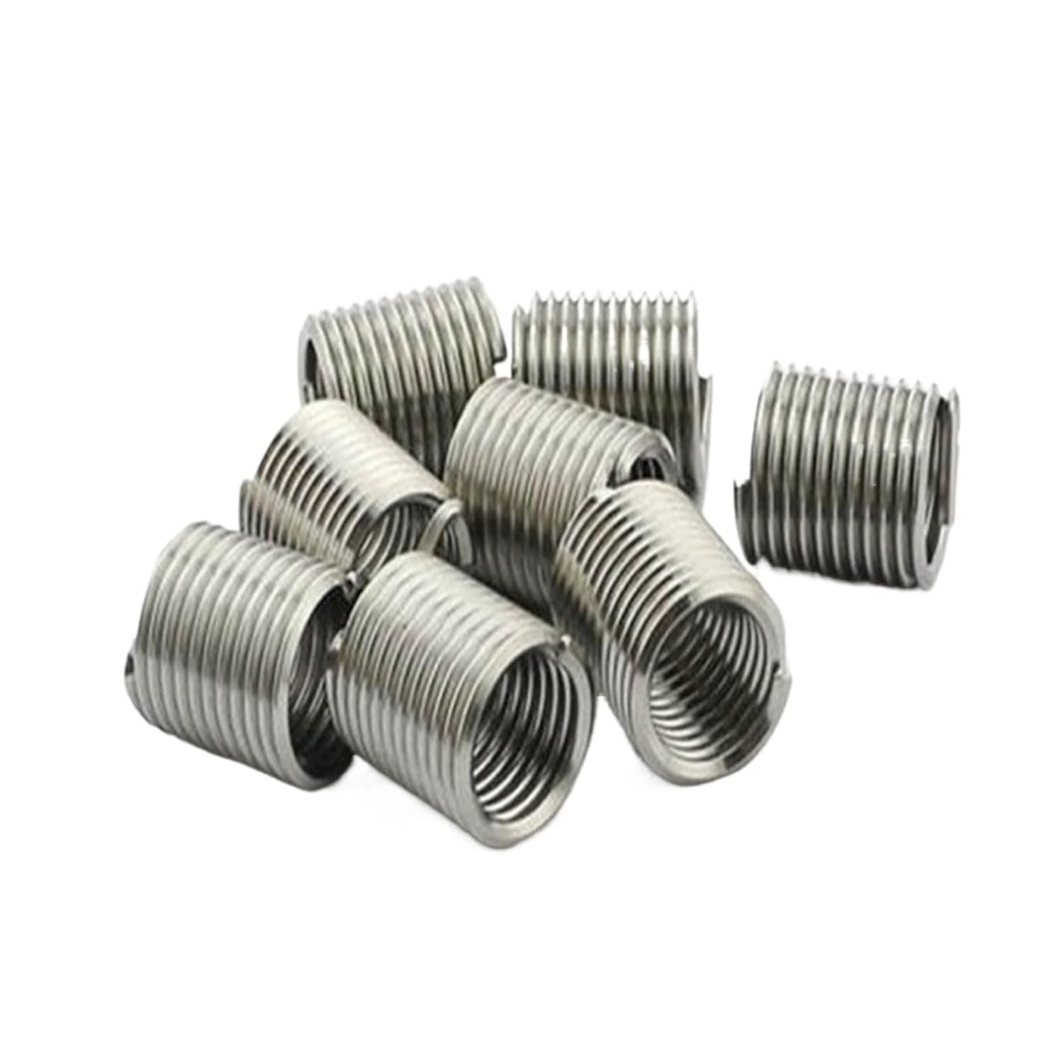 50pcs M12*1.25 * 2D Wire Thread Insert A2 Stainless Steel Wire Screw Sleeve M12 Screw Bushing Helical Coil Wire Thread Repair Inserts