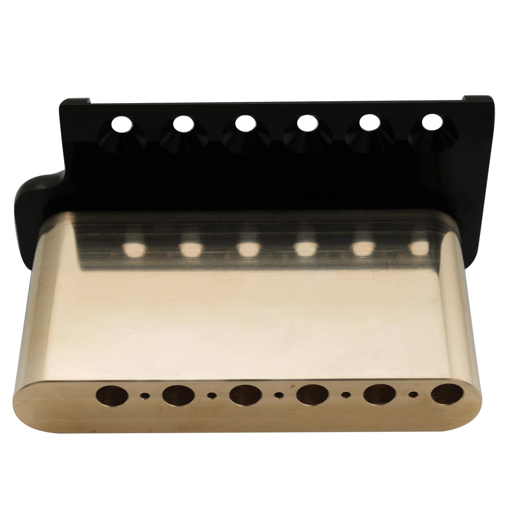 Professionale Ponte Per Chitarra Ponte Tremolo A 6 Viti In Ottone Massiccio Da 52,5 Mm Per Parti Di Ricambio Chitarra Elettrica(Black)