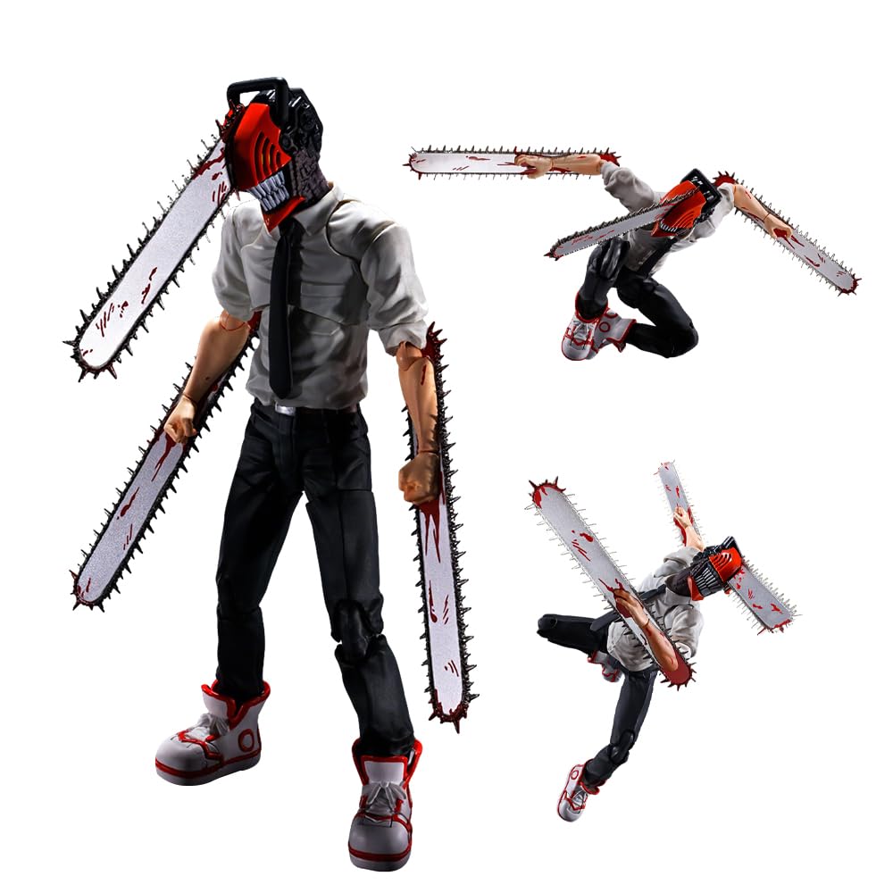 Makima Action Figure,Movable Joints Anime Figures Statue with Interchangeable Accessories…