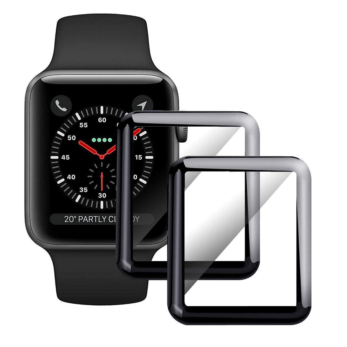 Pack Apple Watch 44mm Screen Protector Full Coverage Scratch