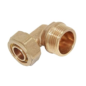 arythe Aluminum Compression Composite Pipe Male Elbow Quick Coupler L25 1''