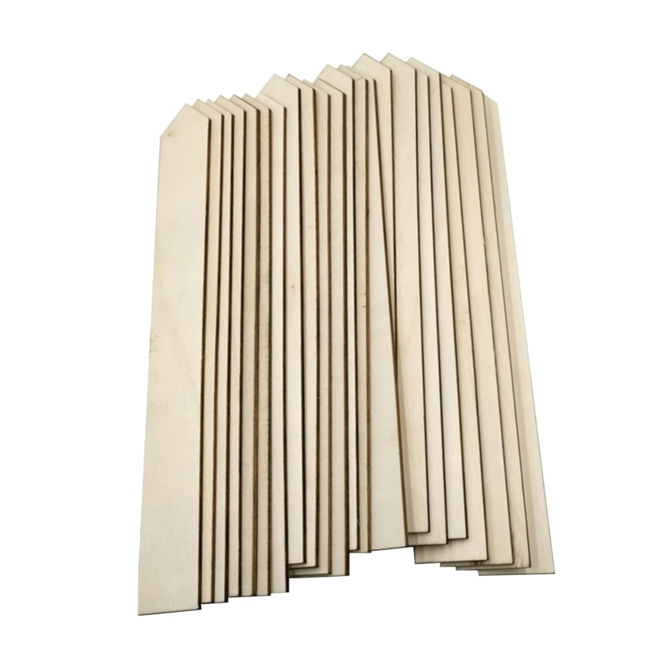Étiquettes Marqueurs Solide de Jardin 100 24x3cm Rustiques en Bois Longues Bandes Décoratives pour Plantes pour Maison et Jardin pour Pots et Culture Extérieure