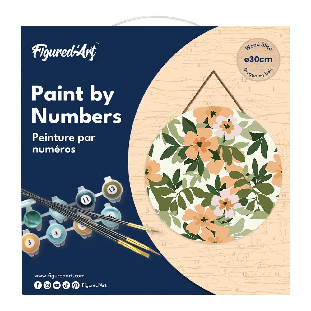 Peinture par Numéro sur Disque en Bois – Figured'Art