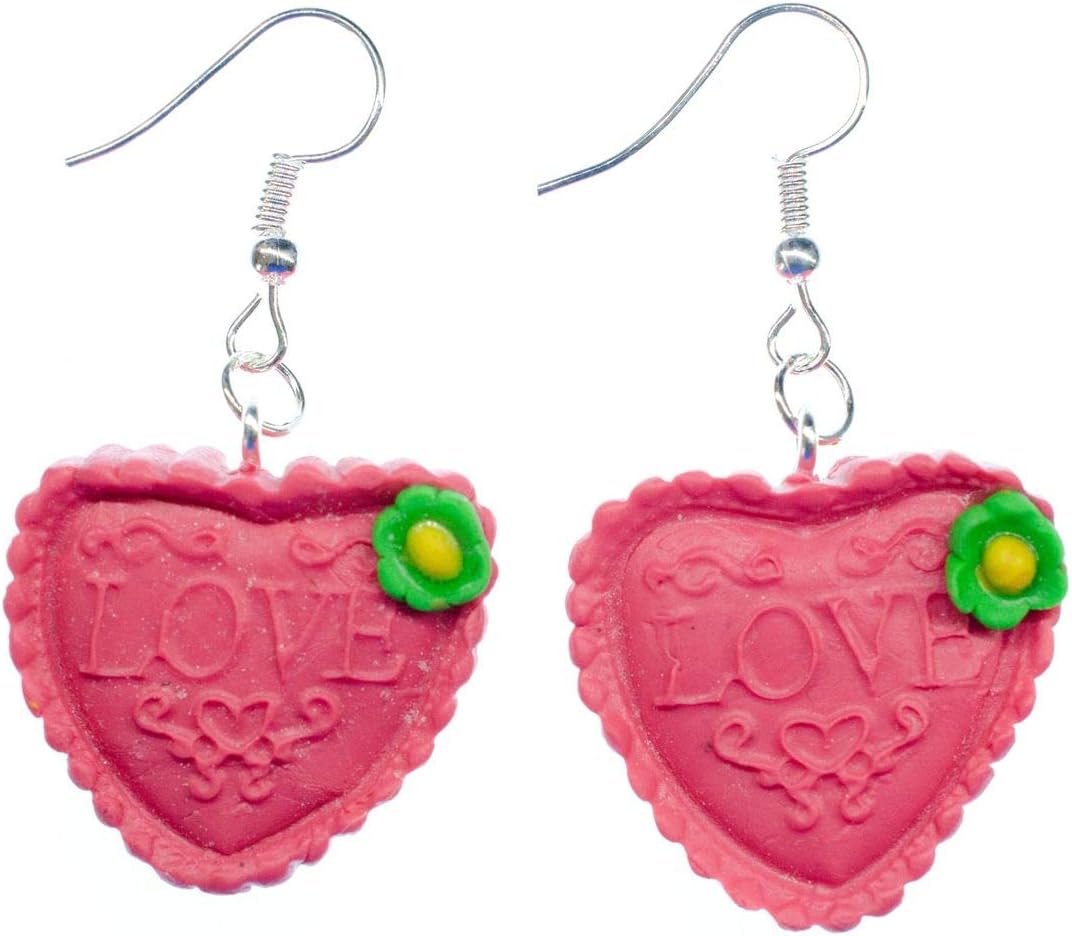 Gingerbread Heart Earrings Miniblings Red Christmas Oktoberfest Love