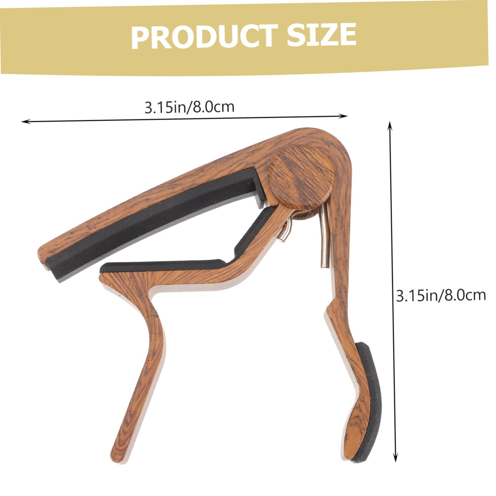 Toyvian Guitar Tone Modified Clip Set Professional Capo for Guitar and Ukulele Picks Lightweight and Sturdy