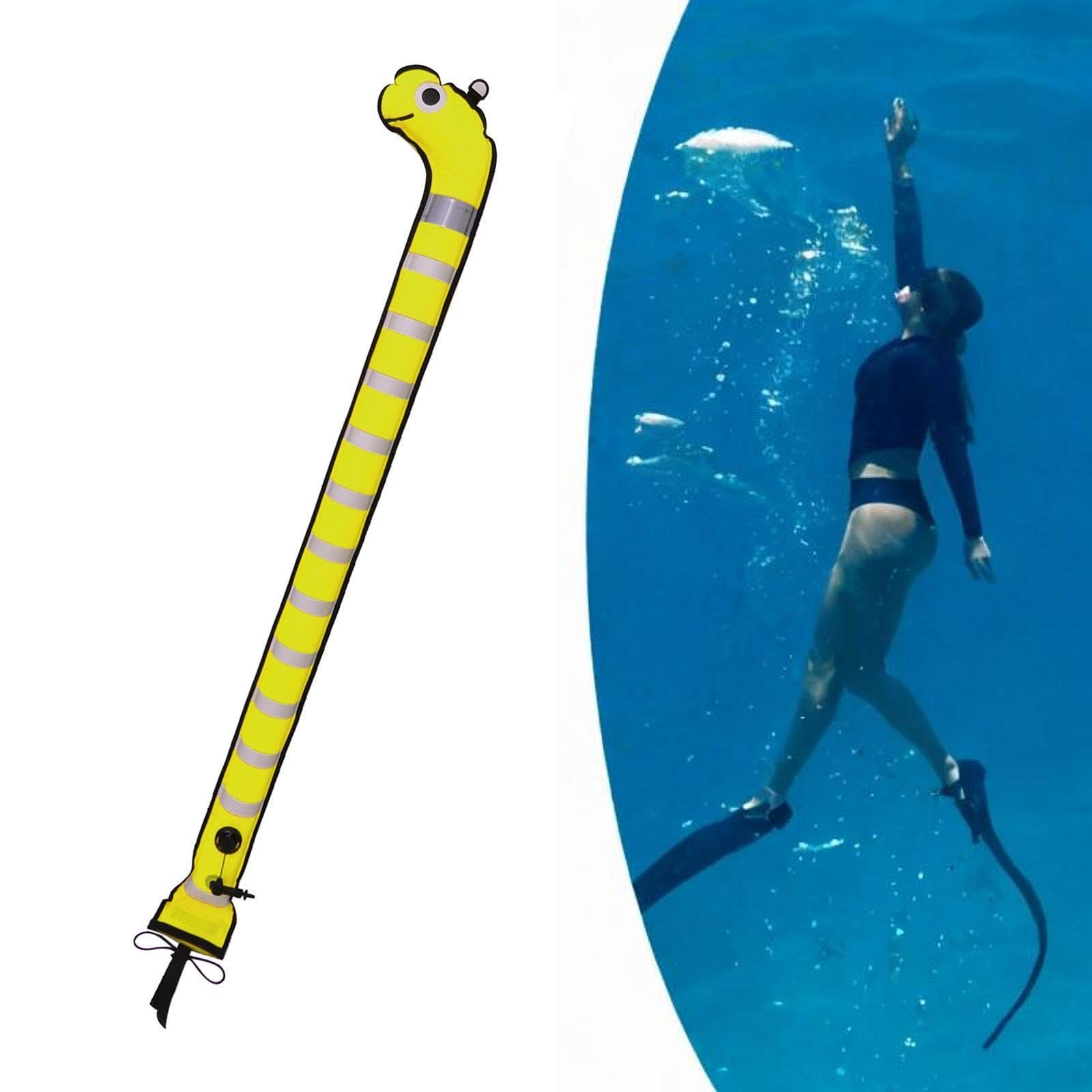 BEALIFE Boya marcadora de señal de Buceo con Banda Reflectante Que Mejora la Seguridad bajo el Agua Mientras buceas y realizas Actividades Buceo y esnórquel. Marca la