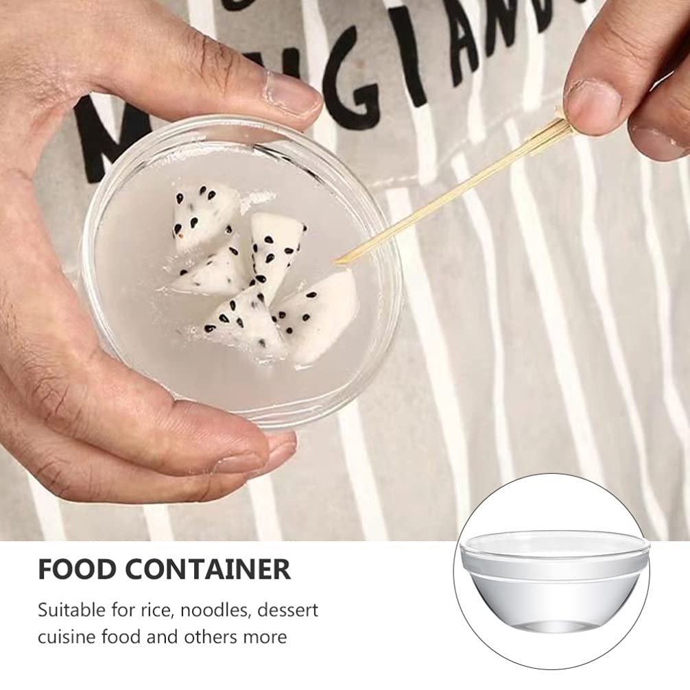 JOEBO Set di 12 ciotole in vetro, 7,6 x 2,5 cm, impilabili, ciotole in vetro per preparazione della cucina, dessert, salse, insalata, caramelle