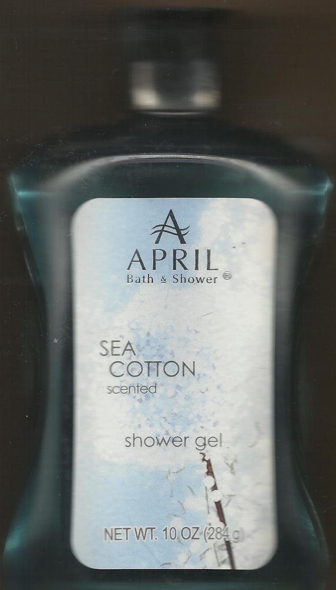 April Bath and Shower Sea Cotton Scented Shower Gel 10 Oz