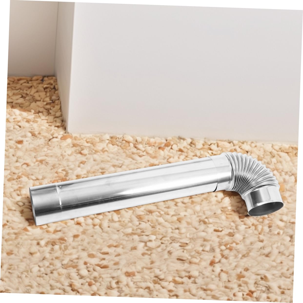 BESPORTBLE Tubi di Scarico per Canna Fumaria in Acciaio Inox Prolunga per Stufa Tubo Dritto per Canna Fumaria Tubo di Estensione per Sfiato Adatto per Stufe Legna e Caminetti