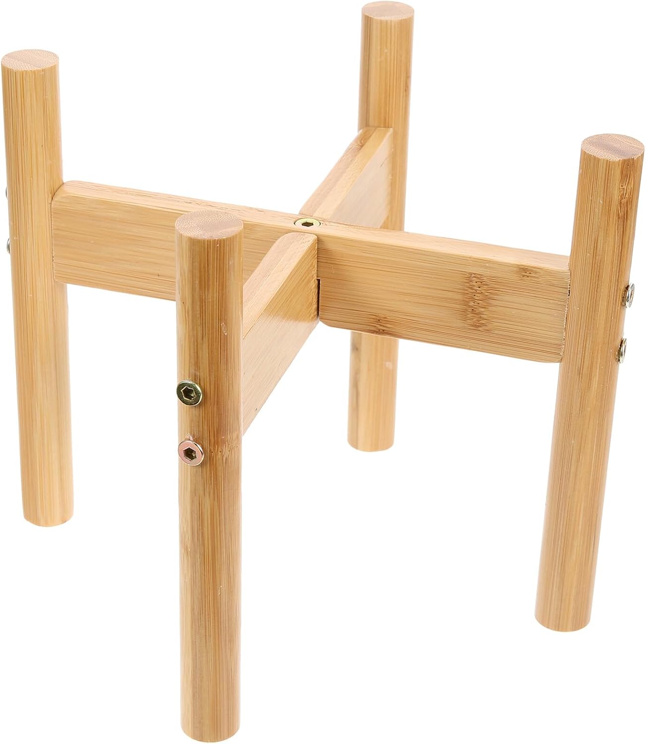 LALAFINA Dog Food Stand and Elevated Bowl Holder, Detachable Pet Feeder Rack with Neck Protection, Small Size Raised Feeding Station for Puppies and Cats