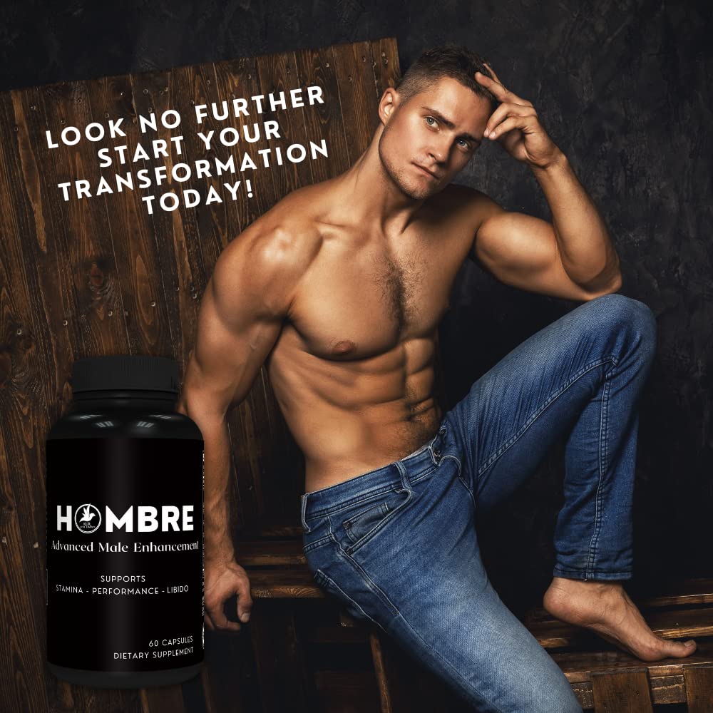 Hombre Male Enhancing Supplement – Add 2 in 60 Days With Our Enlargement Pills for Men Muscle Growth – Increase Size, Strength, Stamina – Endurance, Performance, Energy Booster - 60 Capsules — Amazon image 6
