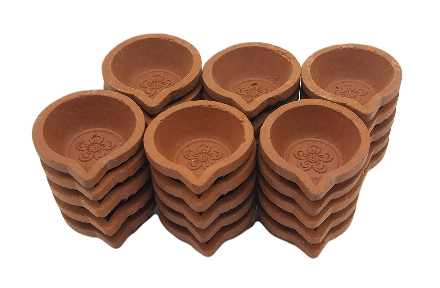 Shubh Basket Handmade Clay | Terracotta Diyas | Lamps for Festival puja & Diwali Decoration | karthigai deepam (11)