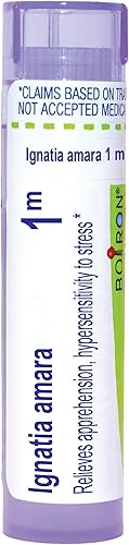 Boiron Ignatia Amara 1M para aprehensión e hipersensibilidad al estrés - 80 pellets