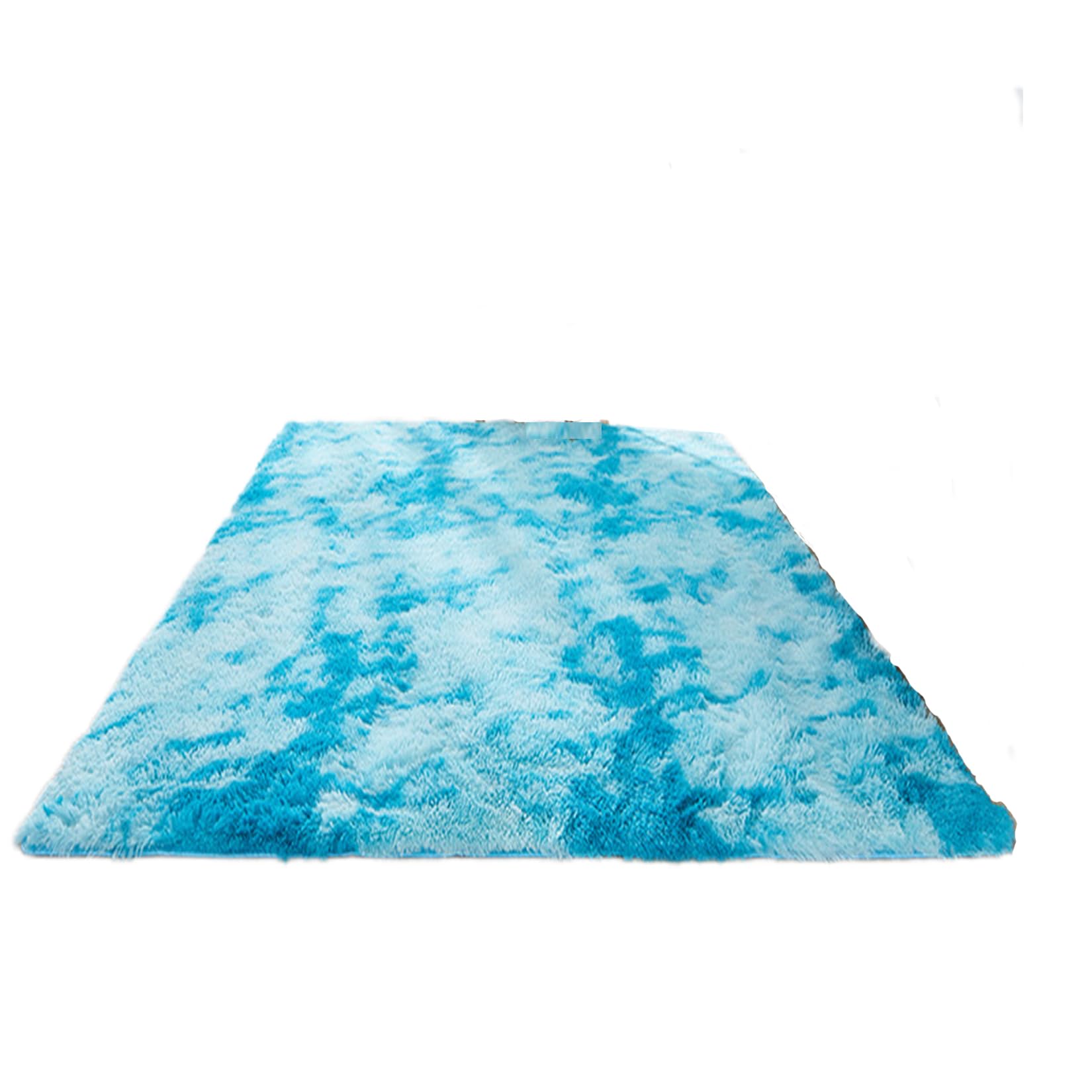 Dywan Do Sypialni 110 x 230 cm Absorpcja Dźwięku I Redukcja Hałasu Geometryczne Dywany Zewnętrzne, Niebieski