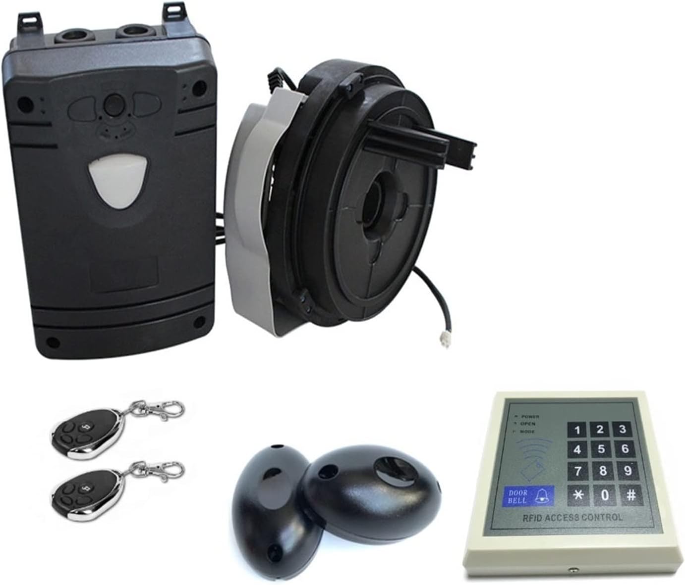 Electric Door Opener Automatic Garage Roller Door Opener Motor Operator Roller Rolling up gate Opener Motor Open Driver 350N Lift Force Home Security (Color : Kit 1)