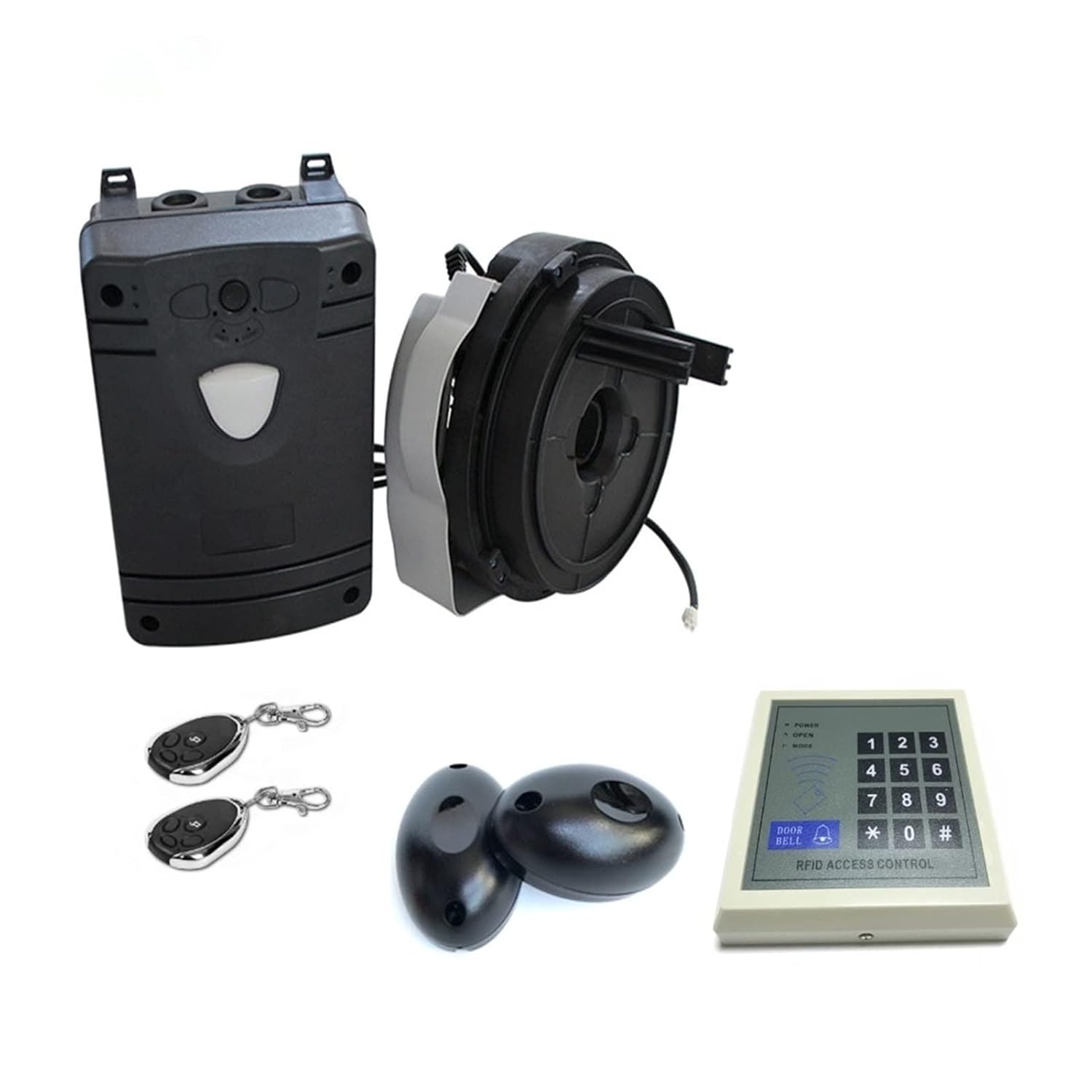 Swing Door Opener/Closer tic Garage Roller Door Opener Motor Operator Roller Rolling up gate Opener Motor Open Driver 350N Lift Force Home Security Residential/Commercial (Color : Kit 2)