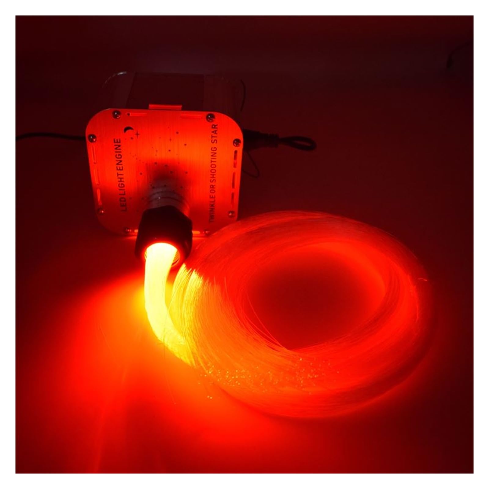 Motor ligero del alto brillo 27W RGB LED con la luz equipo techo de estrella cable fribra óptica PMMA,Durable(IN DOOR,Only LED light)