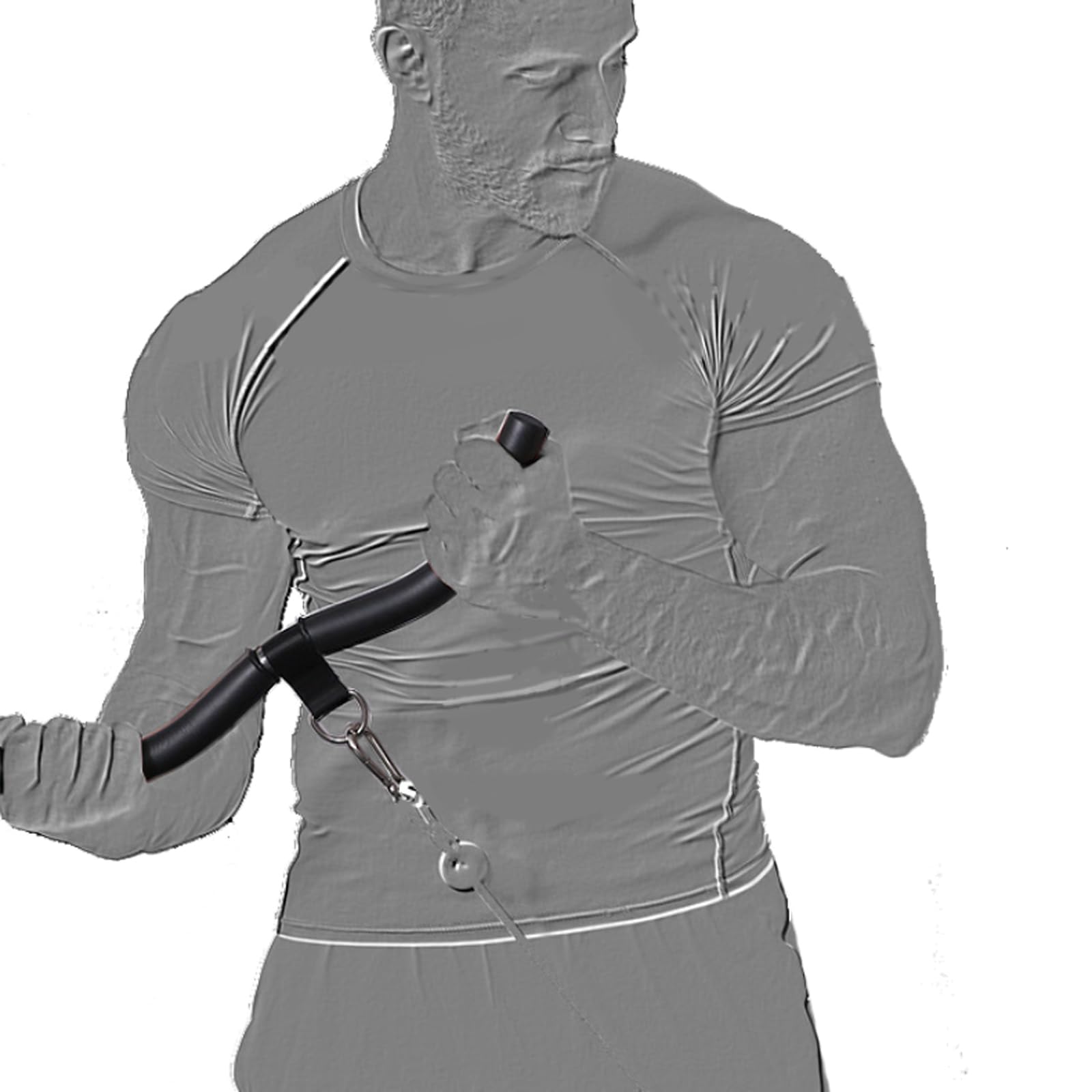 Fitness Krafttraining Stange Gym Bizeps Griff Bar Lat Pull Gerade Kabel 40CM Curl Pulldown Stange Bodybuilding Trizeps Trainingshilfen